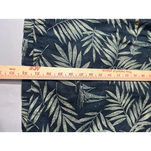 Woolrich Sz. XL Vintage Palm Tree Sailboat Short Sleeve Button Up Hawaiian - Picture 4 of 6